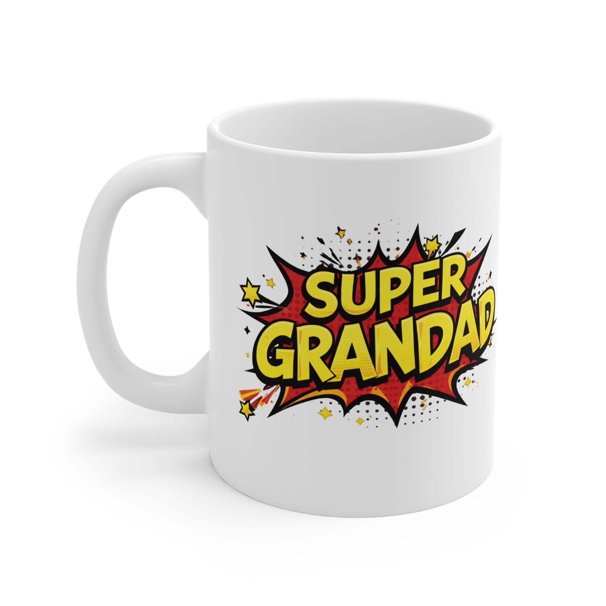 Super Grandad Comic-Style Mug — Gift for Grandpa, Father’s Day & Birthday