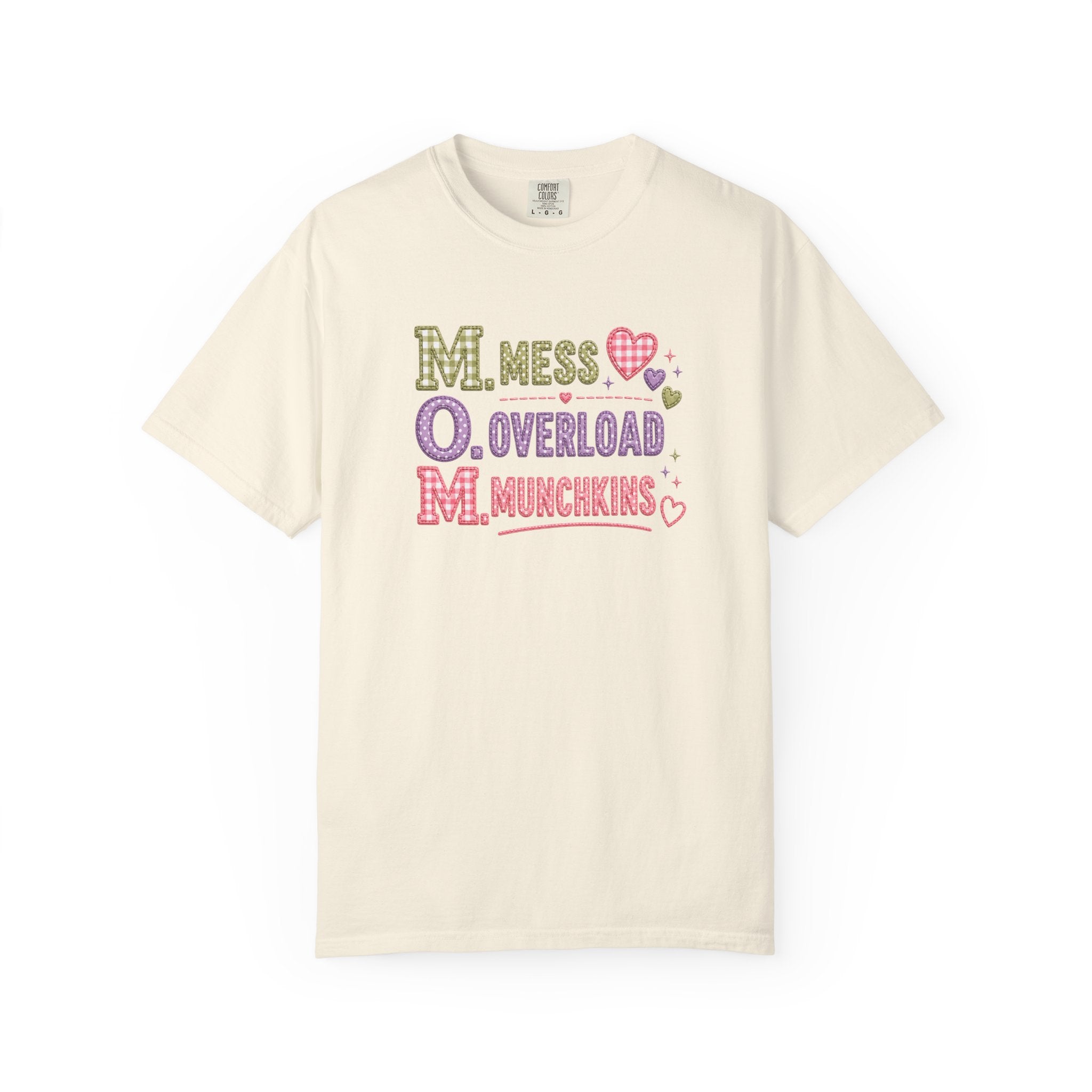 M.O.M. Graphic T-Shirt — "Mess Overload Munchkins" Cute Mom Tee