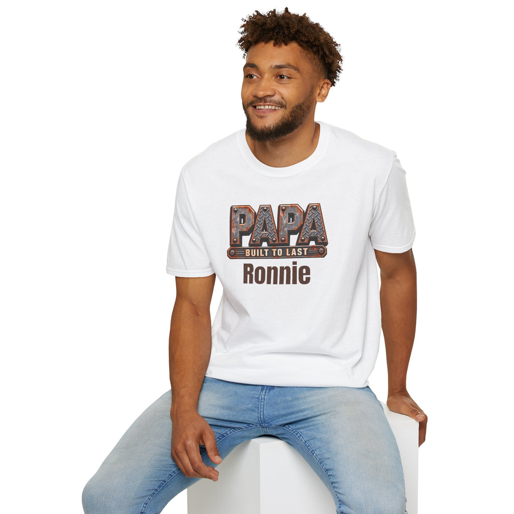 Papa "Built to Last" T-Shirt — Personalise