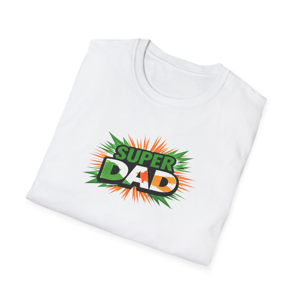Super Dad T-Shirt — Ireland Flag themed Retro Comic Father’s Day Tee