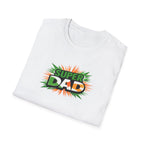 Super Dad T-Shirt — Ireland Flag themed Retro Comic Father’s Day Tee
