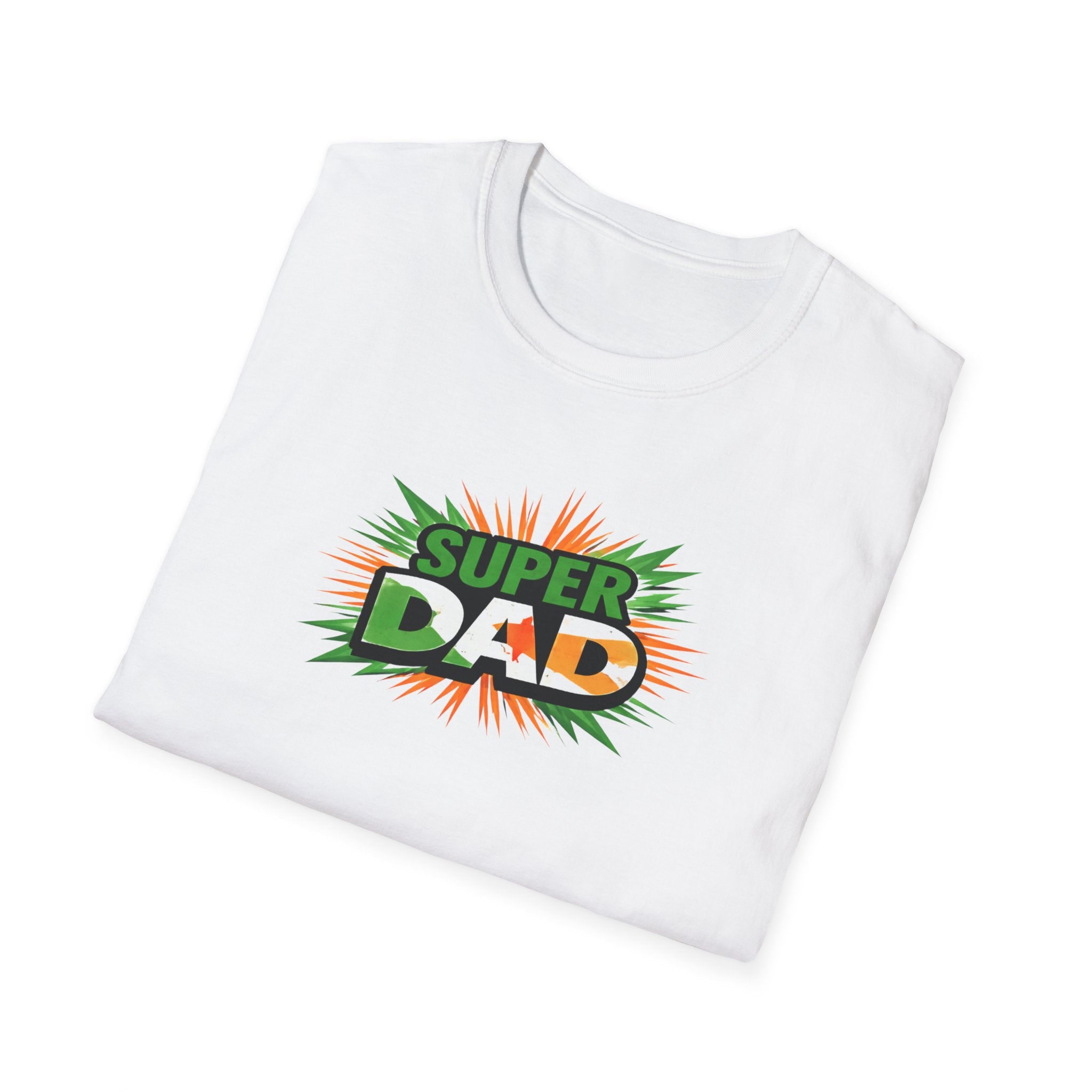 Super Dad T-Shirt — Ireland Flag themed Retro Comic Father’s Day Tee
