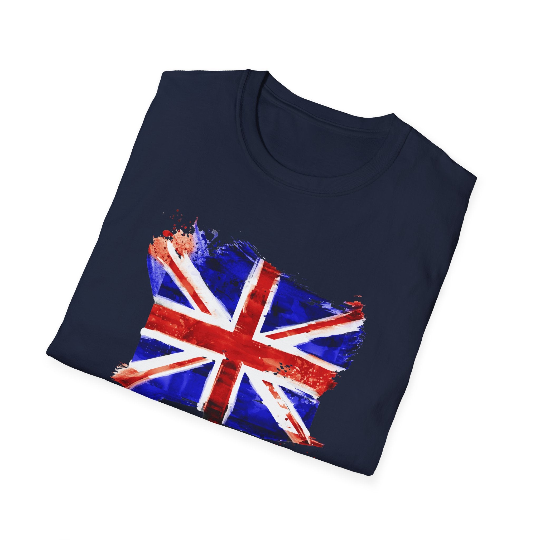 Union Jack Paint Brush UK Flag T-Shirt — British Pride Graphic Tee