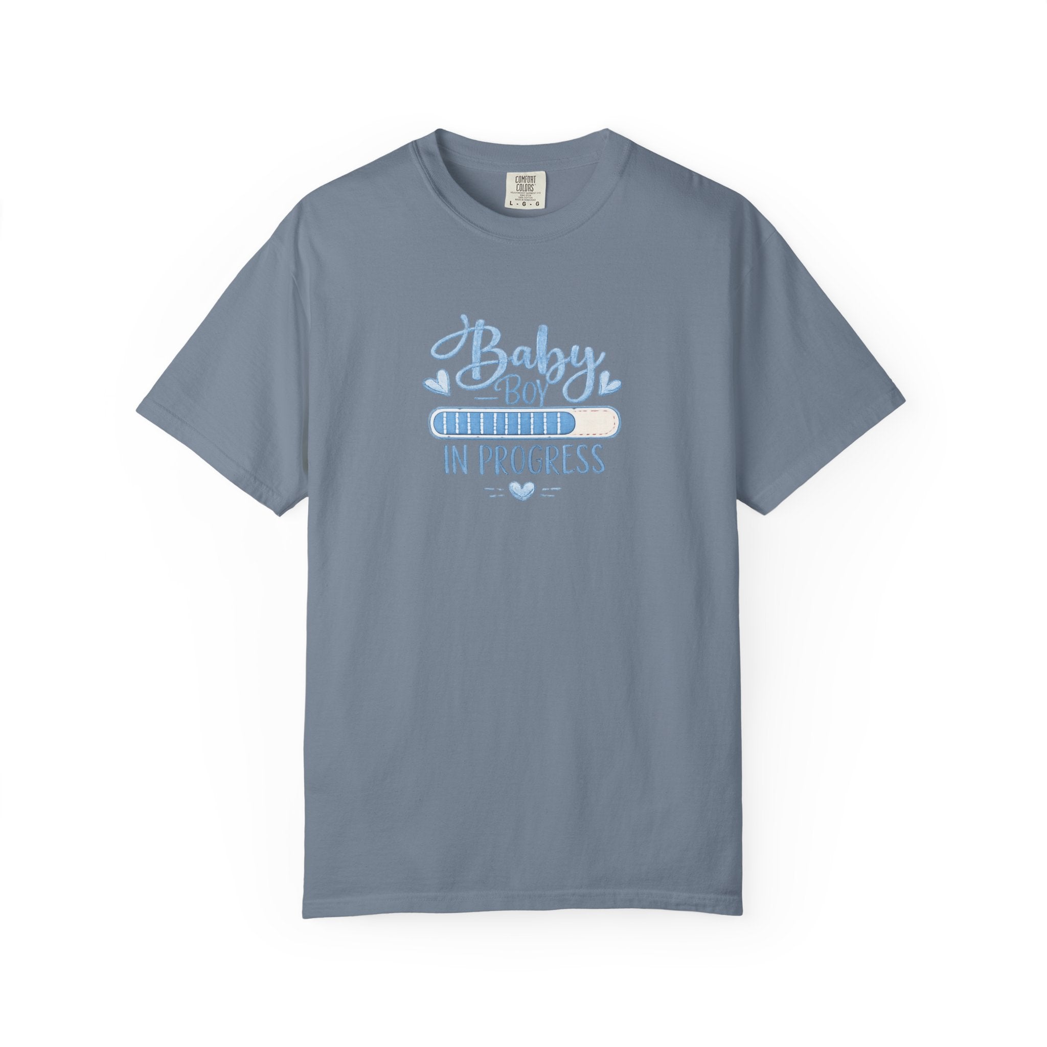 Baby Boy In Progress T-Shirt — Pregnancy Announcement Tee