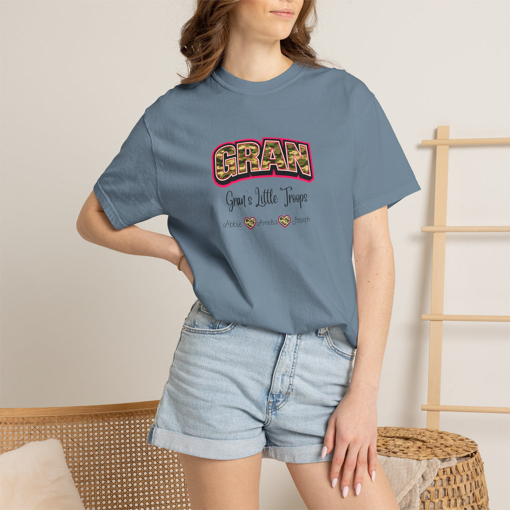 Gran Grandma T-Shirt — "Gran: Good a Little Trouble" Vintage Floral Tee