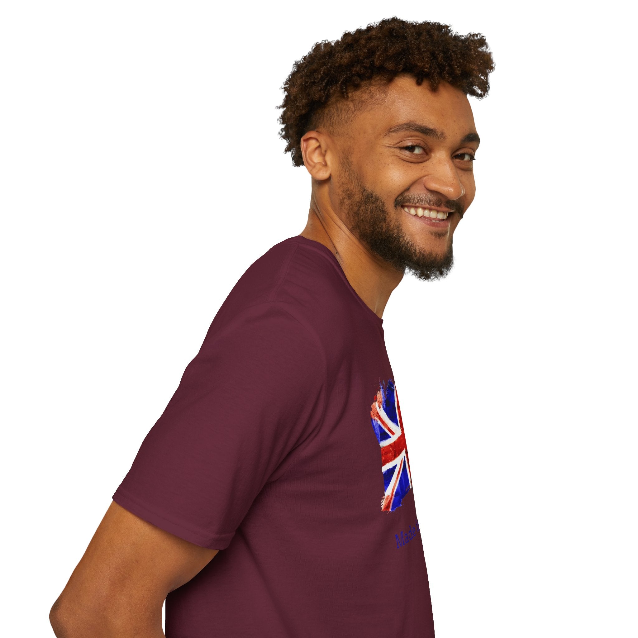 British Flag Watercolor T-Shirt – "Made in the UK" Pride Tee