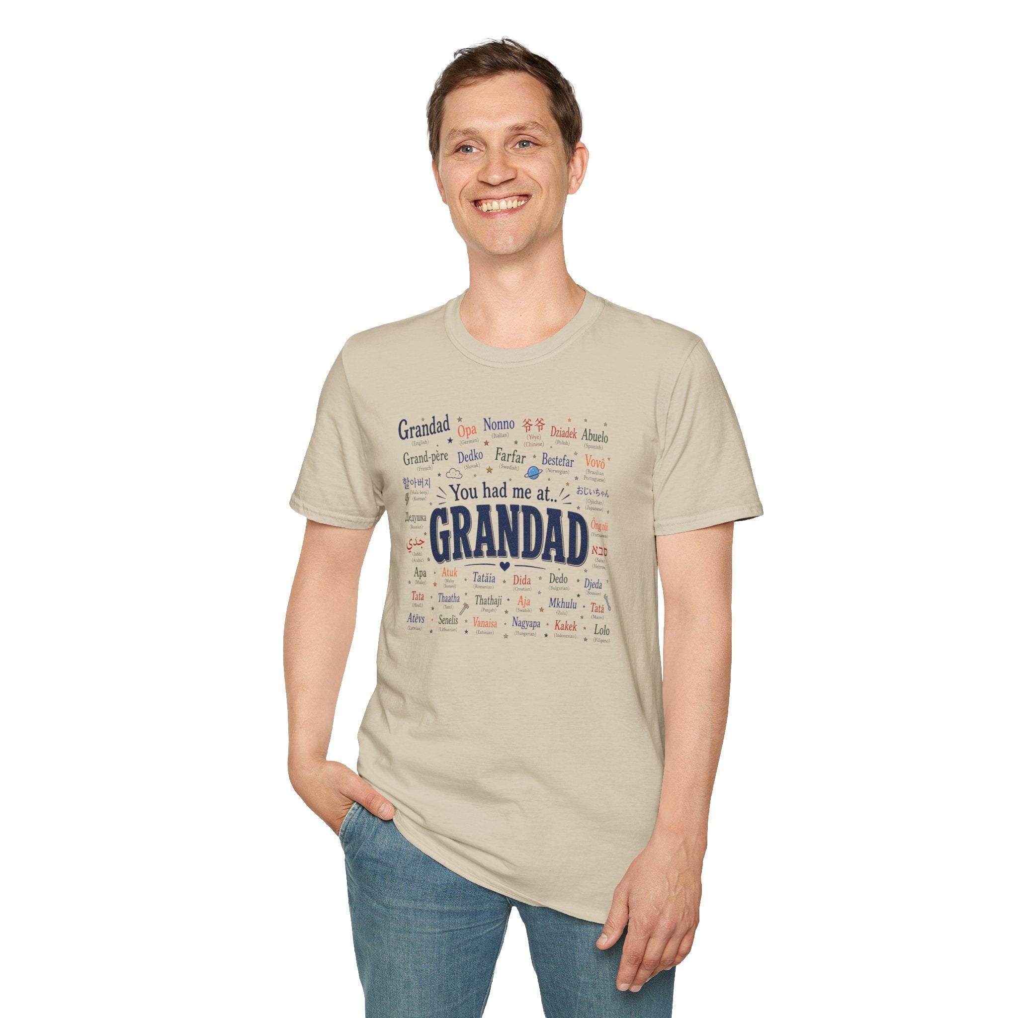 Grandad Word Cloud T-Shirt — "You had me at... GRANDAD" Father’s Day Gift