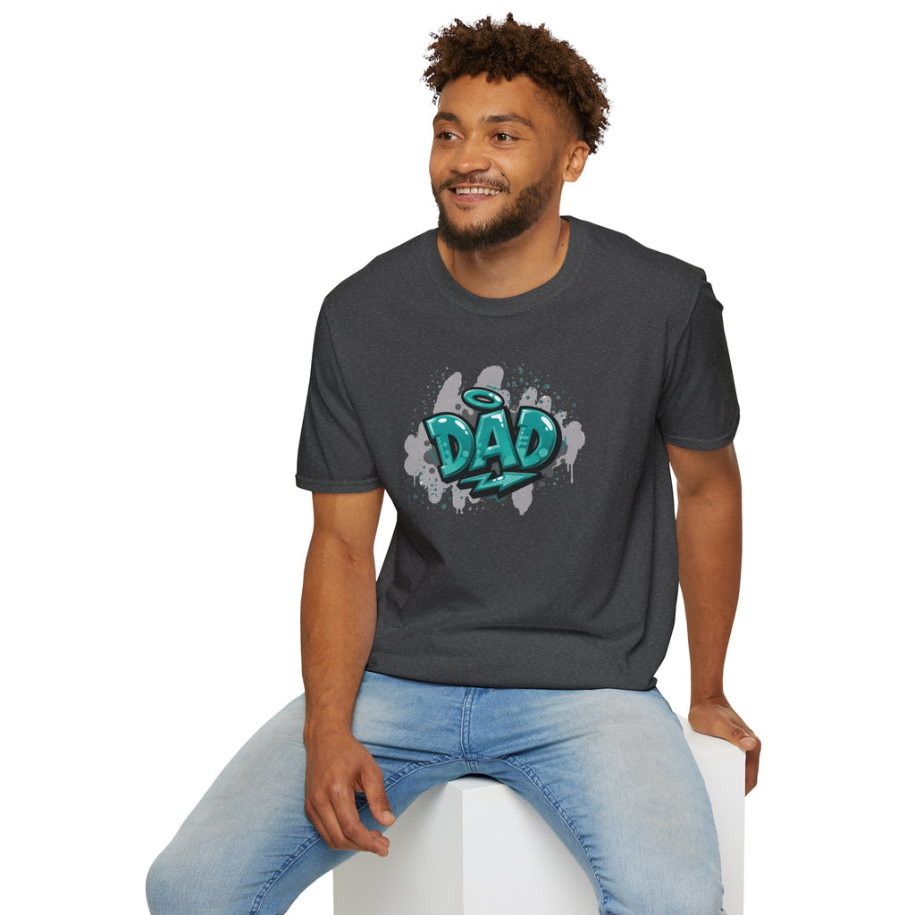 Graffiti 'DAD' Teal T-Shirt