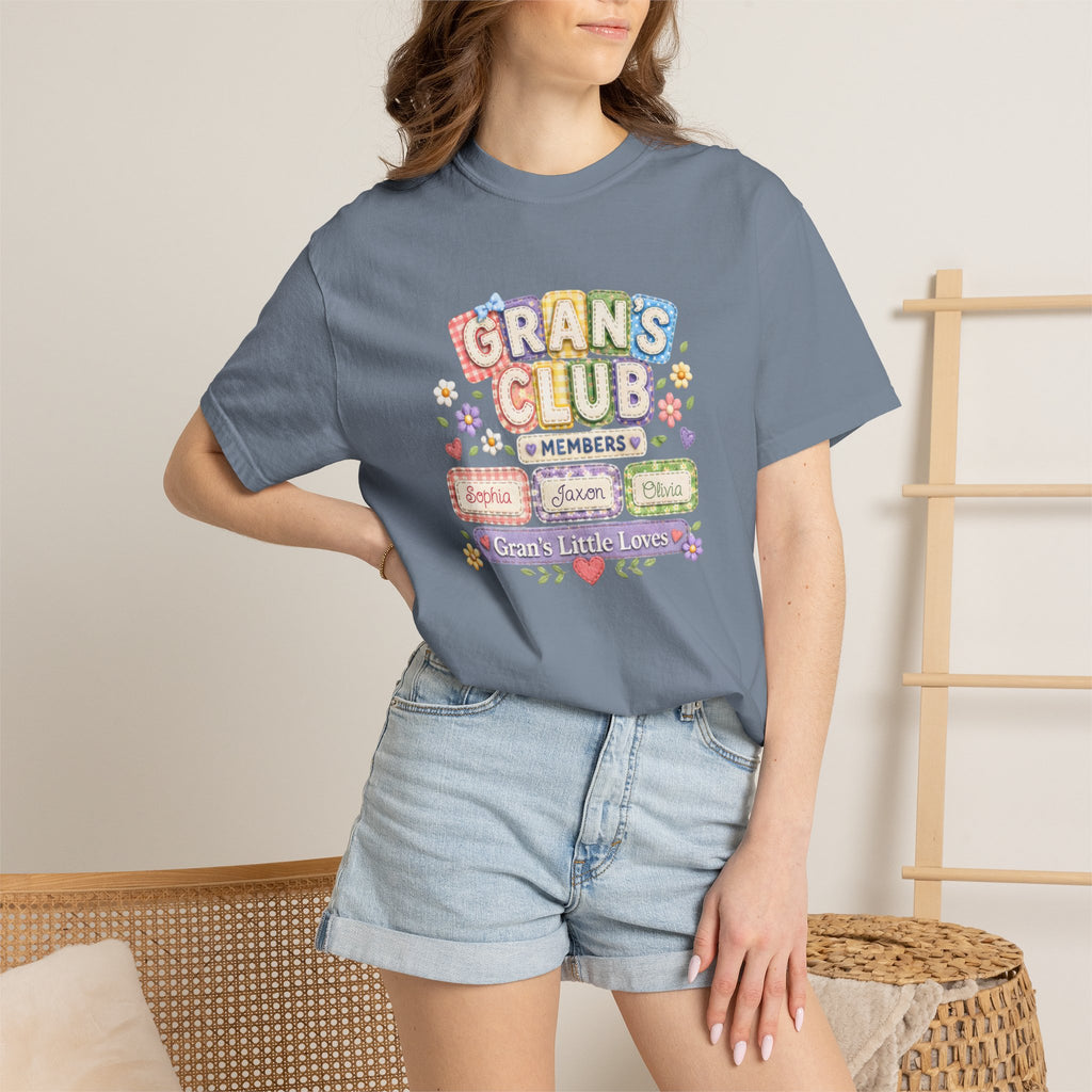 Grans Club T-Shirt – Personalized ‘Grans Club’ Family Names Tee