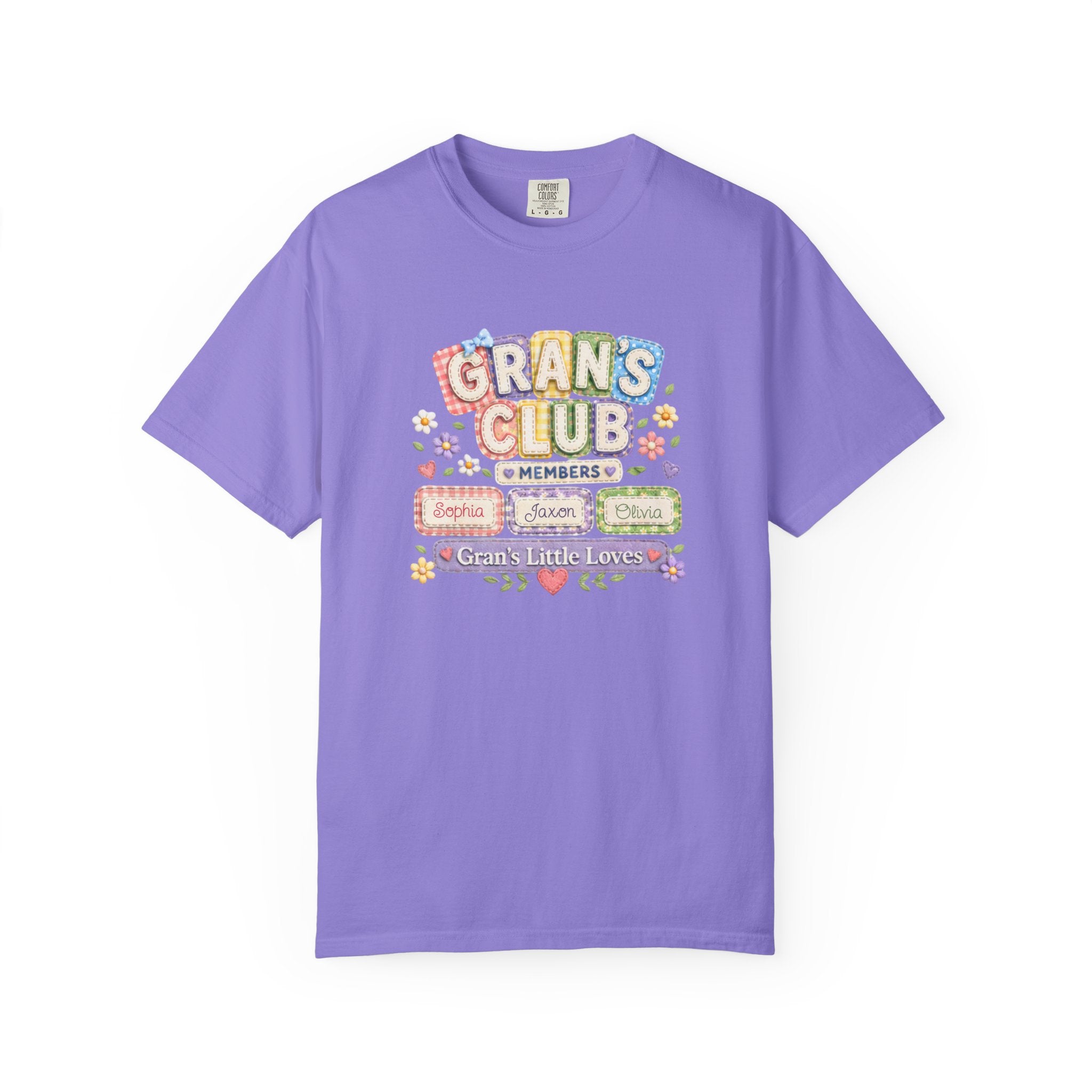 Grans Club T-Shirt – Personalized ‘Grans Club’ Family Names Tee