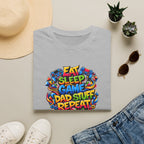 “Eat Sleep Game Dad Stuff Repeat” T-Shirt