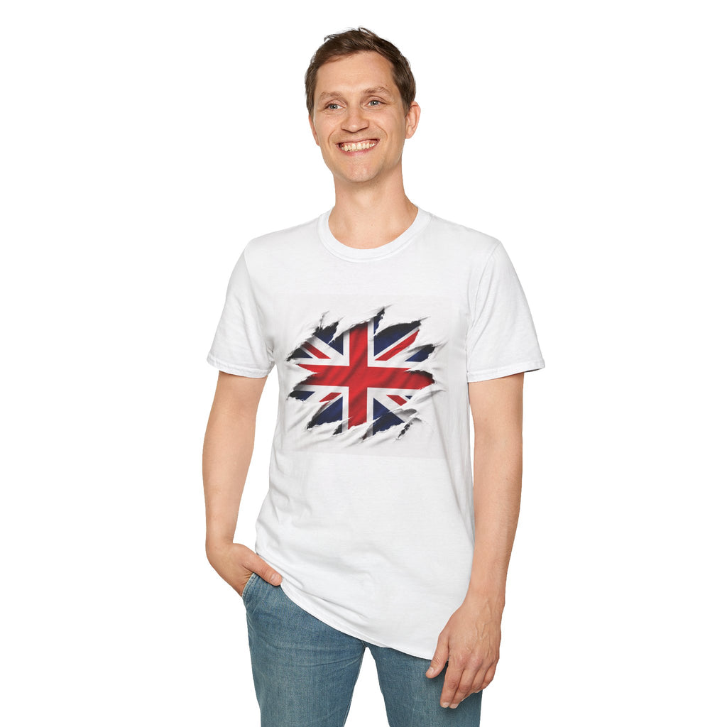 Union Jack Ripped Distressed T-Shirt