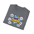 Super Grandad Comic-Style T‑Shirt — "Super Grandad" Graphic Tee, Father's Day & Grandparents Gift