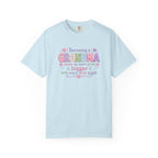 Grandma T-Shirt - "Becoming a Grandma Means My Heart Grows Bigger" - Cute Pastel New Grandma Gift