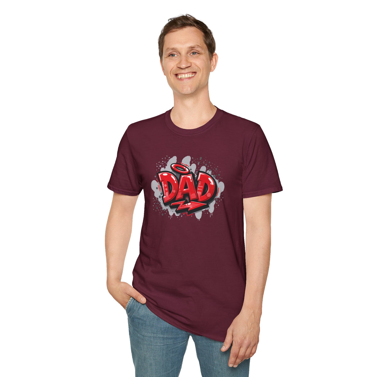 Dad Red Graffiti T-Shirt