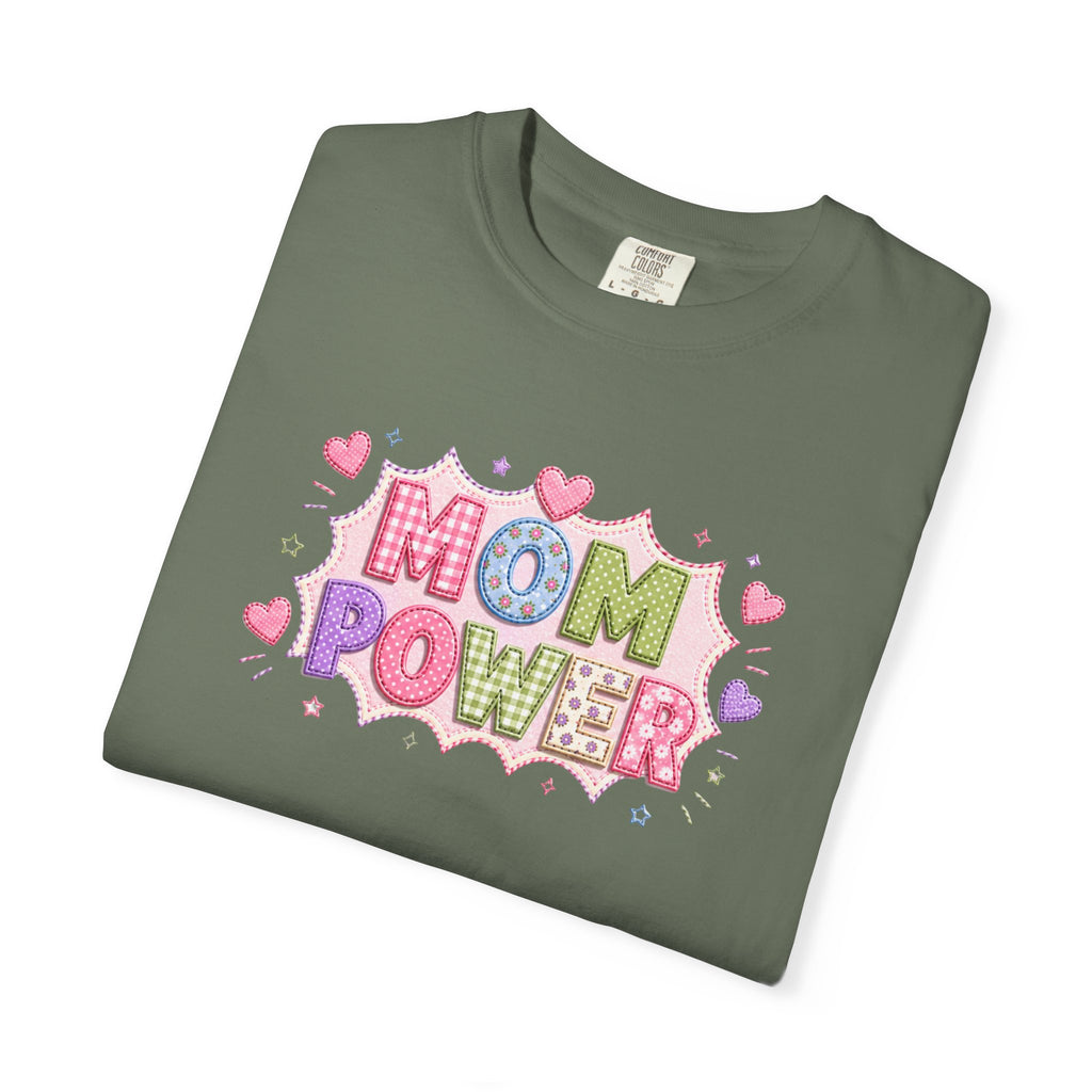 Mom Power T-Shirt — Cute Pastel Heart Mother's Day Tee