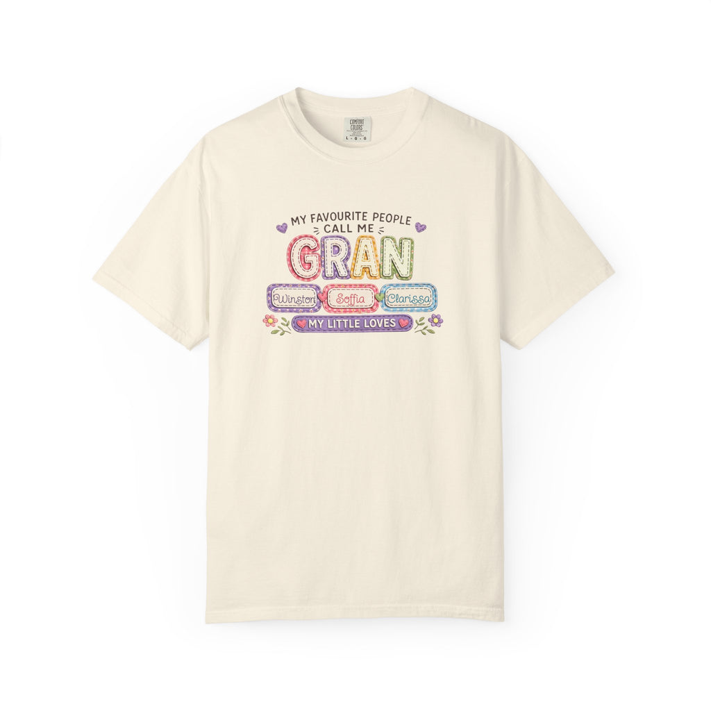 Gran Grandma T-Shirt – "My Favourite People Call Me Gran" Floral Gift Tee