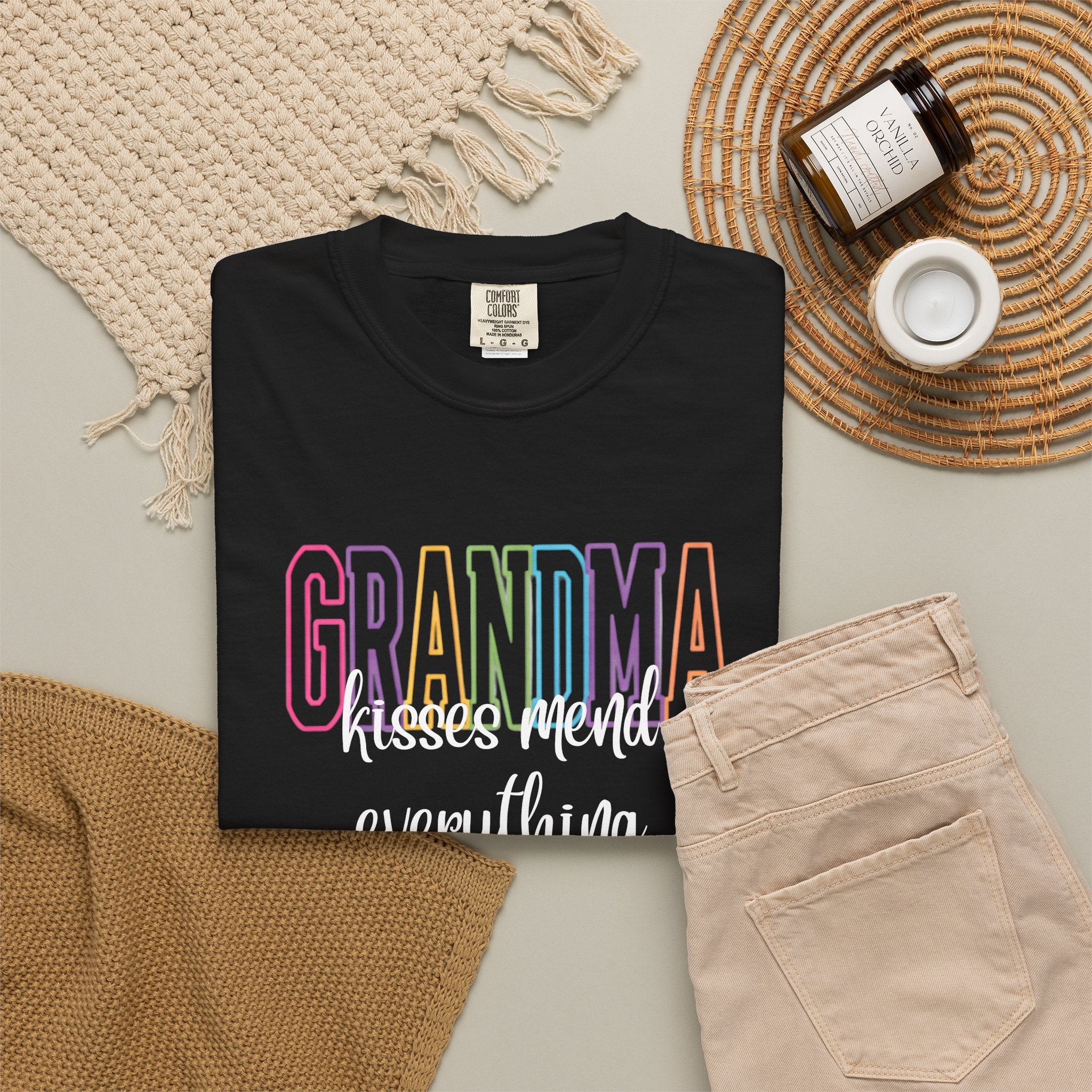 Grandma Rainbow Graphic T-Shirt