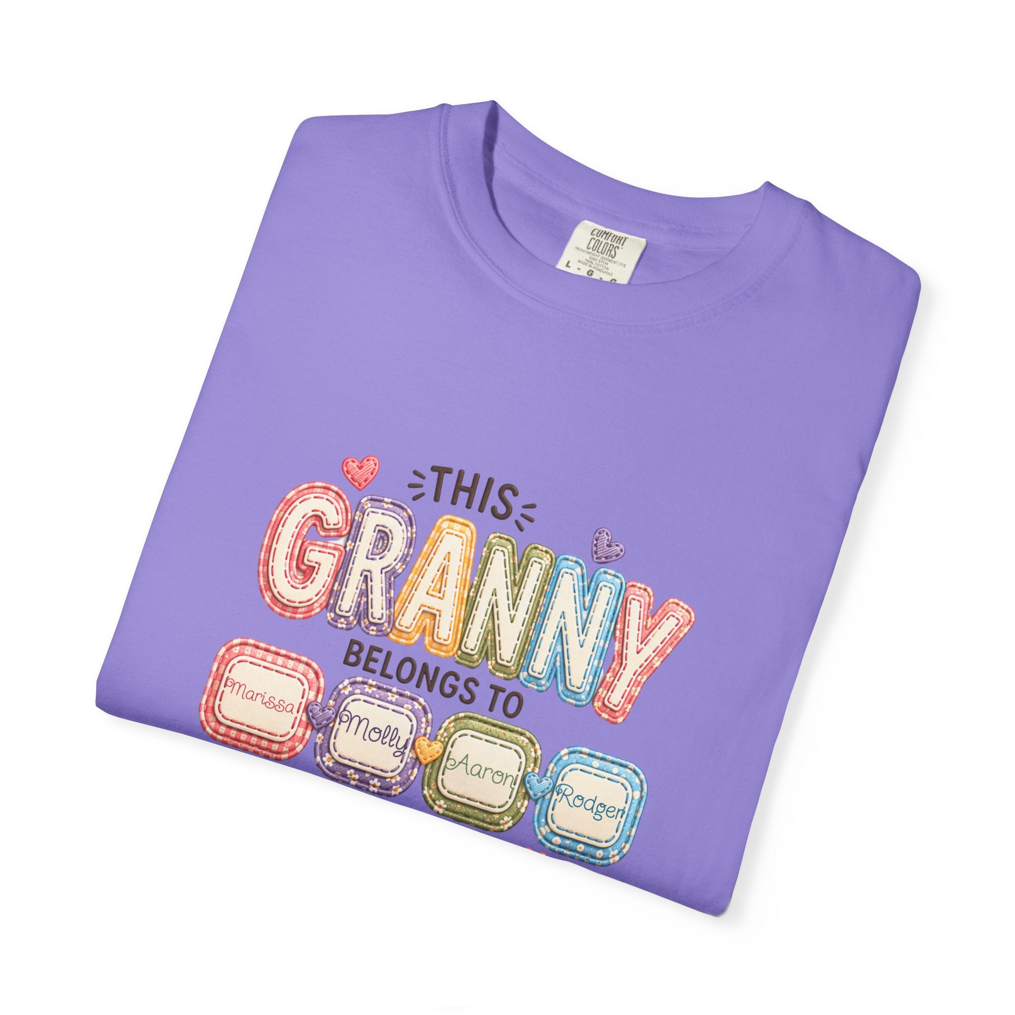 Granny Belongs To Grandkids T-Shirt — Cute Floral Grandma Gift