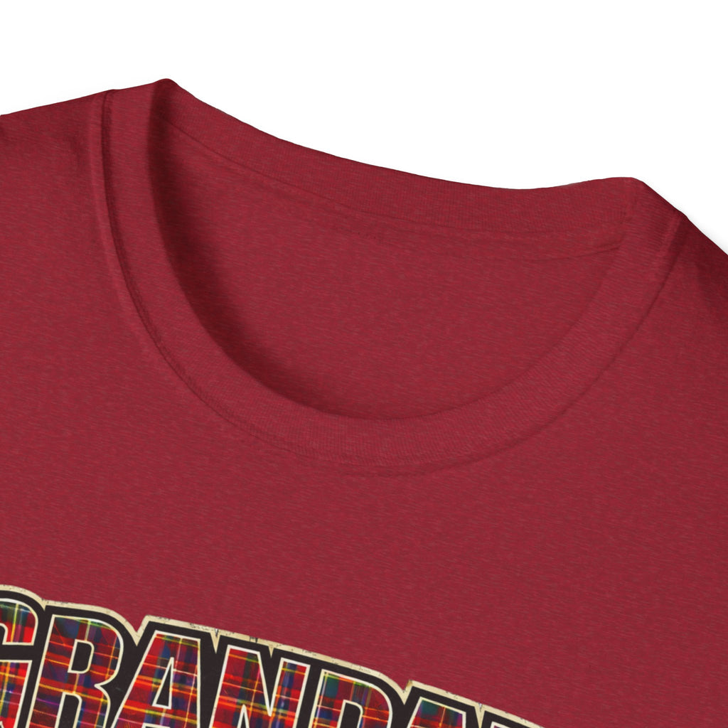 Grandad Plaid Family T-Shirt — "Loved by the Little Clan" Gift Tee