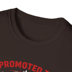 Promoted to Dad T-Shirt — New Dad Announcement Gift, Father’s Day Tee