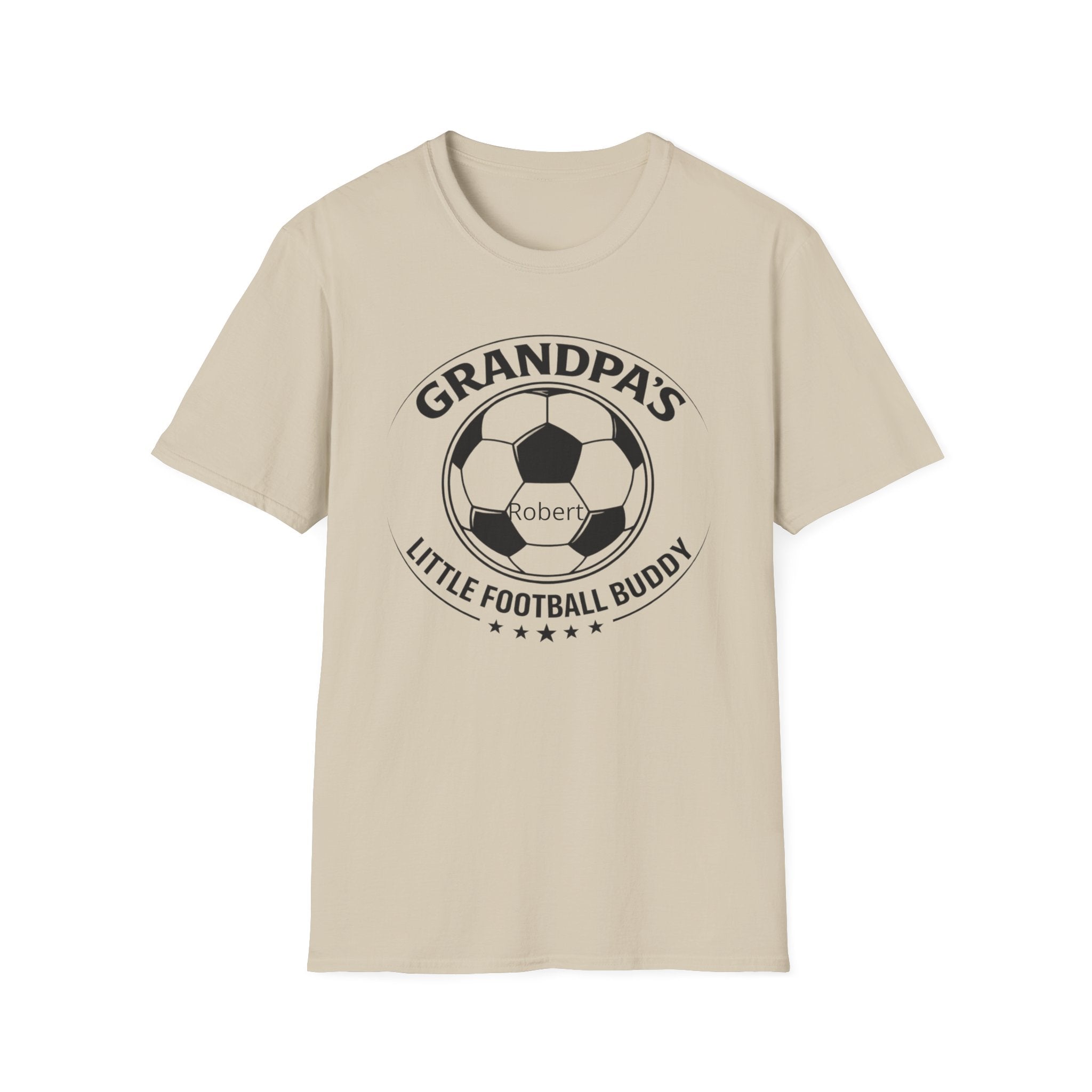 Grandpa's Little Football Buddy T-Shirt — Personalized Soccer Dad/Grandparent Gift