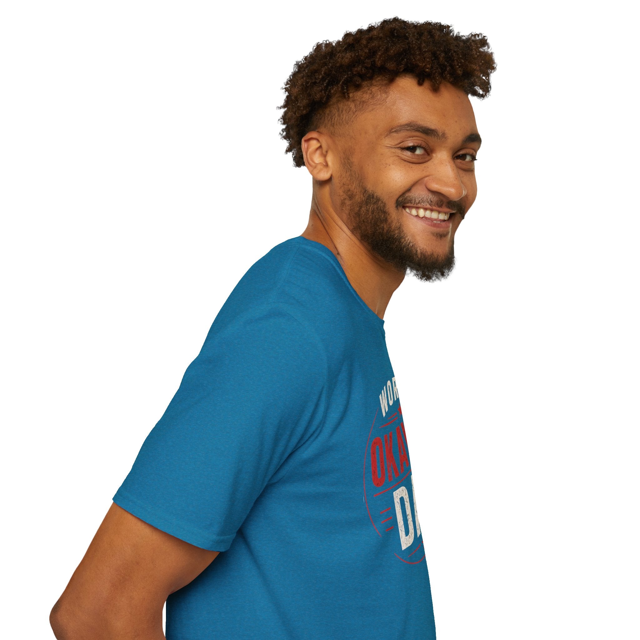 Funny "World's Okayest Dad" T-Shirt – Humorous Father's Day Gift