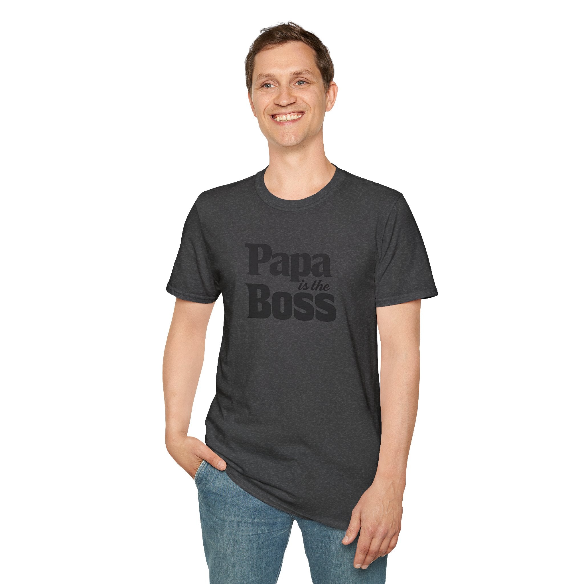 T-Shirt — "Papa is the Boss" Funny Father's Day Tee