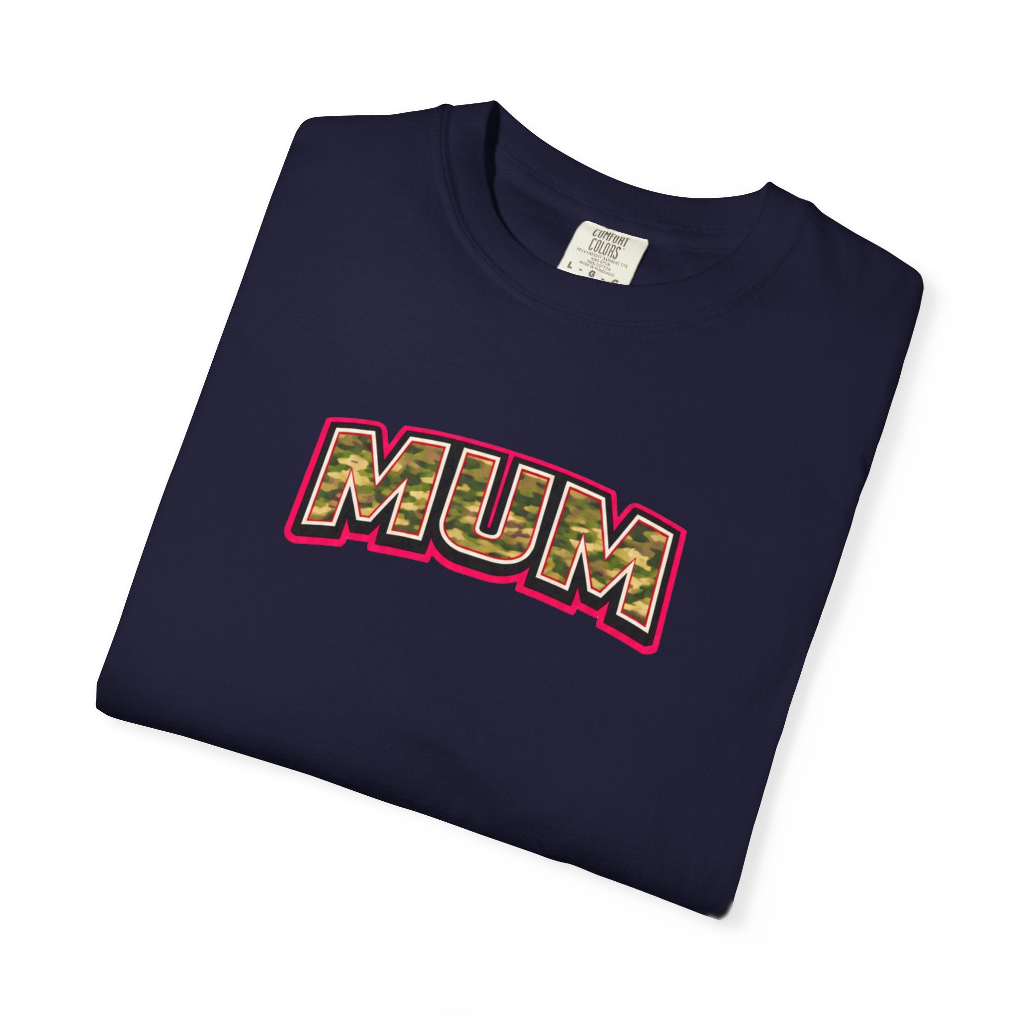 Mum Camo Print Logo T-Shirt