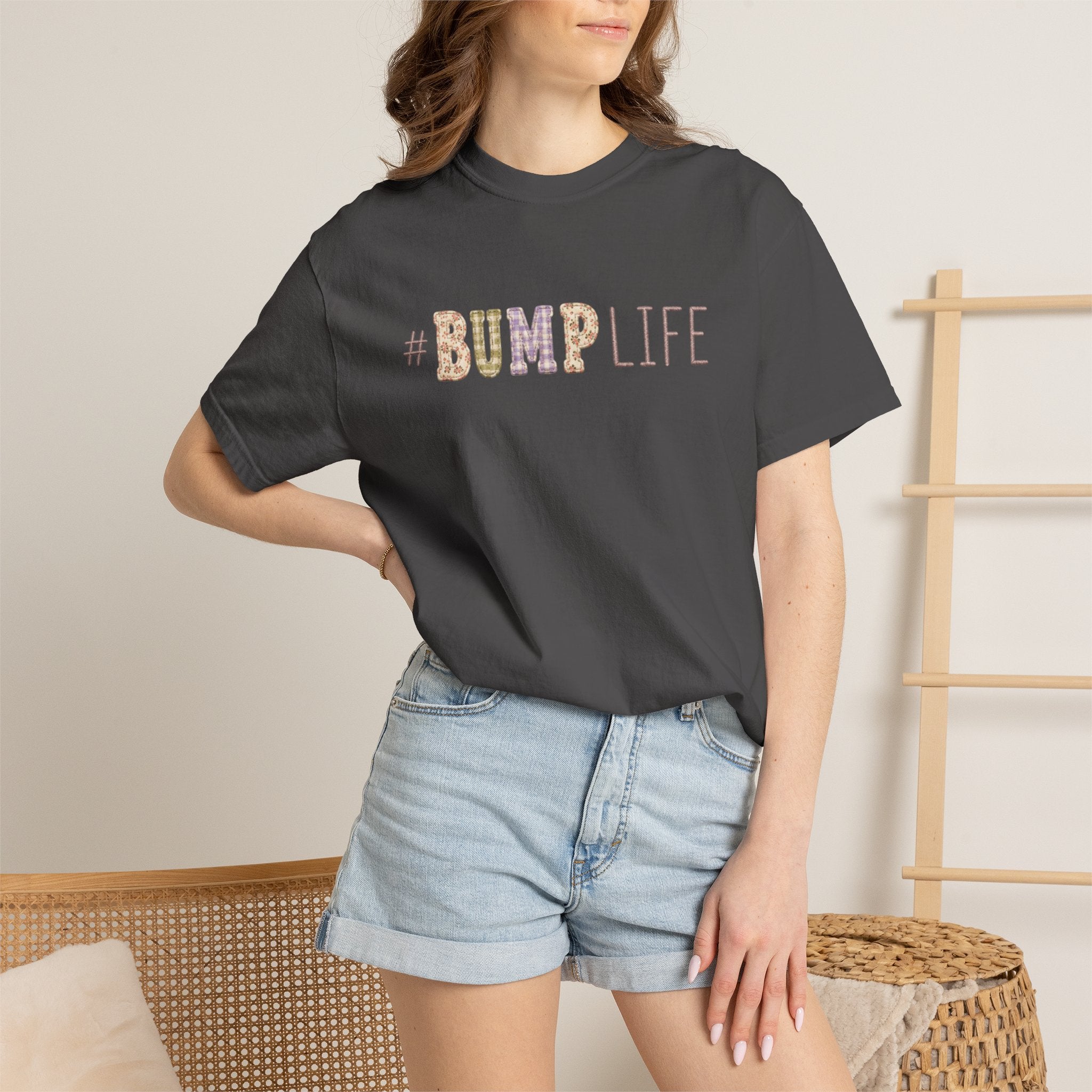 #BUMP LIFE Maternity Tee — Cute Pregnancy Shirt for Expecting Moms