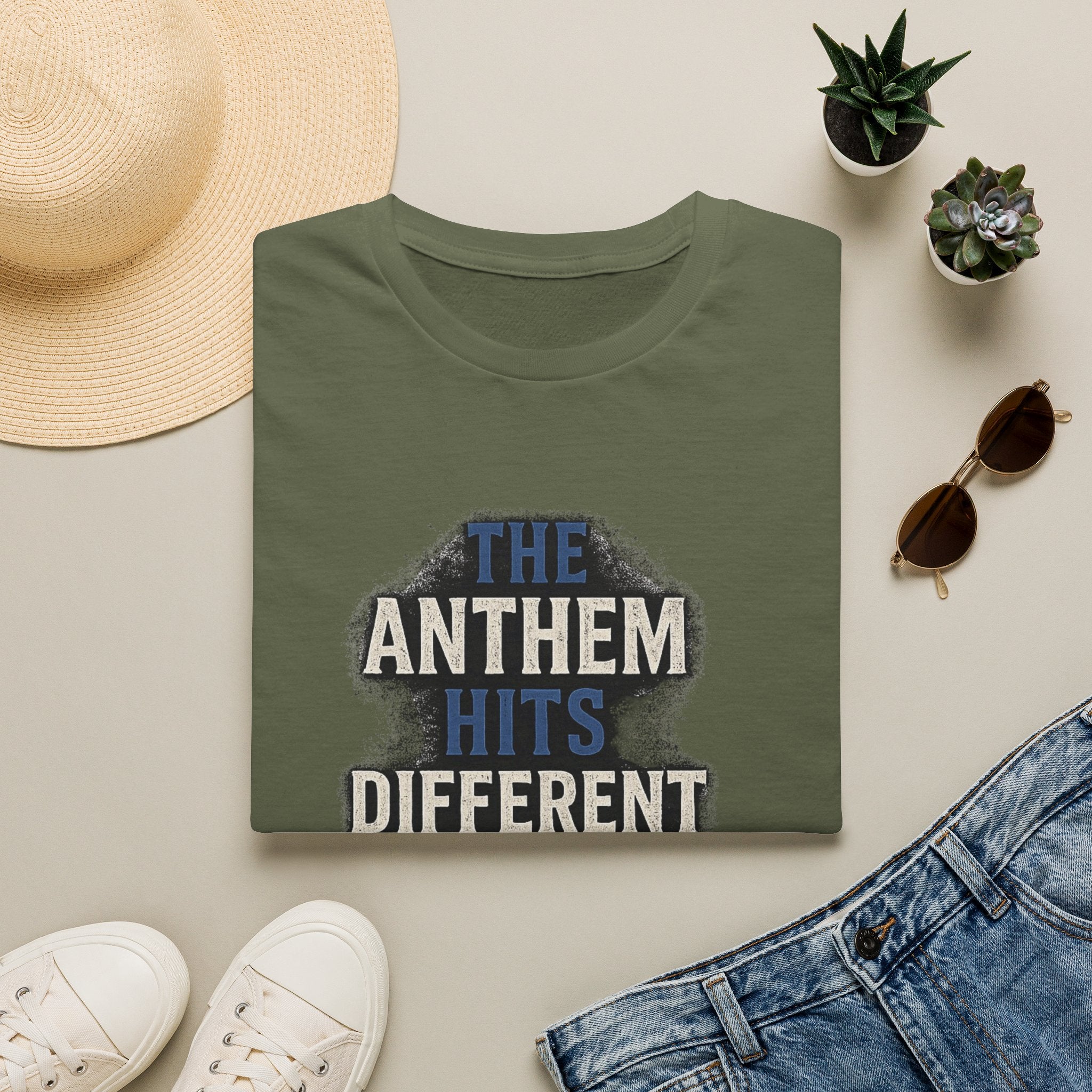 The Anthem Hits Different Tee