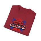 Super Grandad Union Jack/England themed Comic-Style T-Shirt