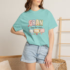 Gran Loves Her Crew T-Shirt — Personalized Grandma Family Names Tee