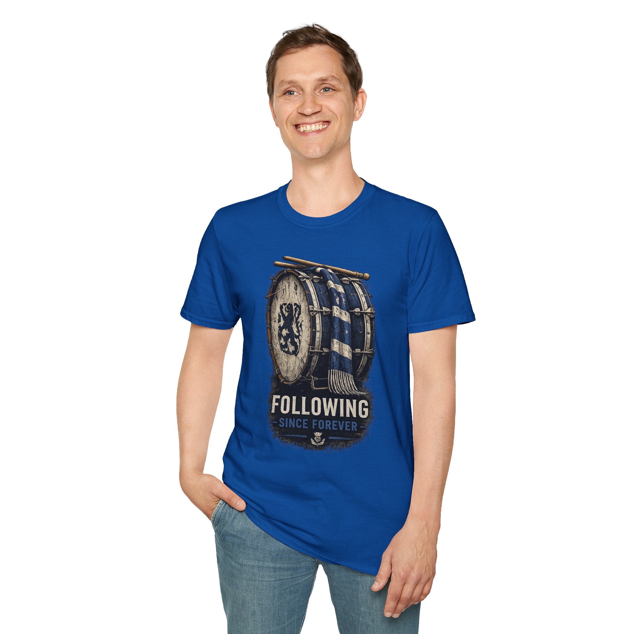Following Scotland Flag Drum Tee