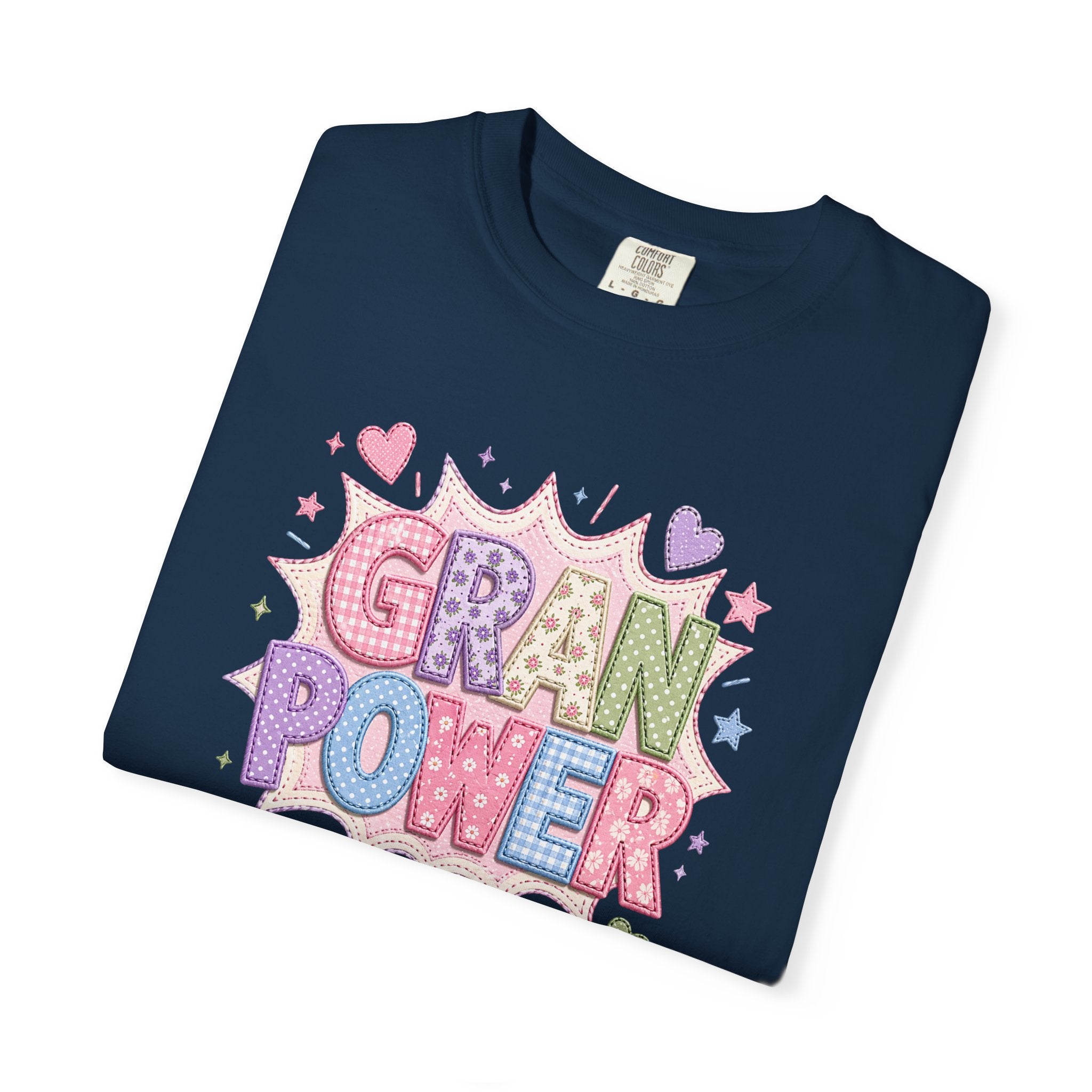 Gran Power T-Shirt — Cute Pastel 'Gran Power' Graphic Tee for Grandparents, Mother's Day Gift
