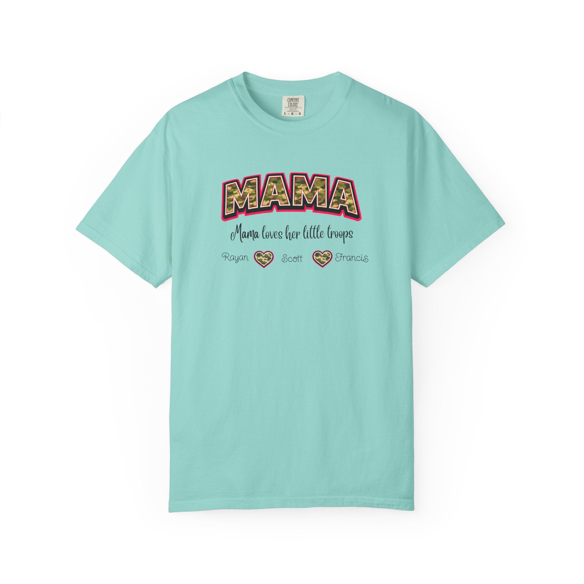 Mama Floral Heart T‑Shirt — 'Mama Means Love for Little Snuggs' Mother's Day Tee