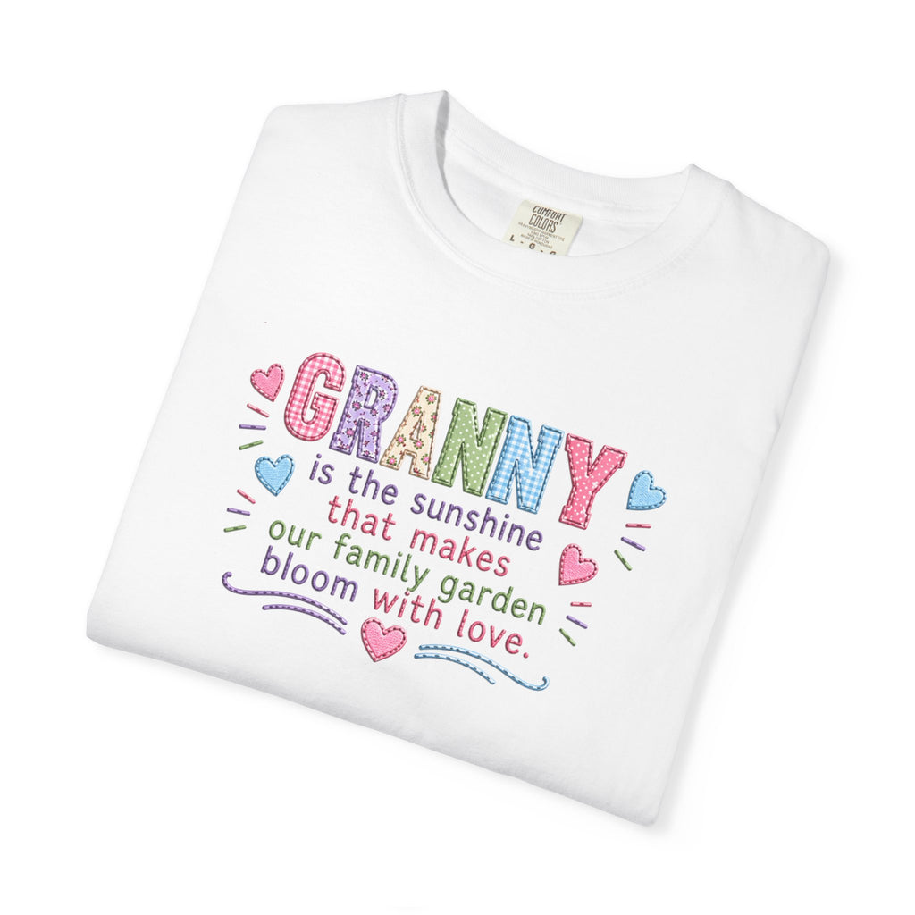 Granny Floral Tee — "Granny is the sunshine that makes our family garden bloom with love"