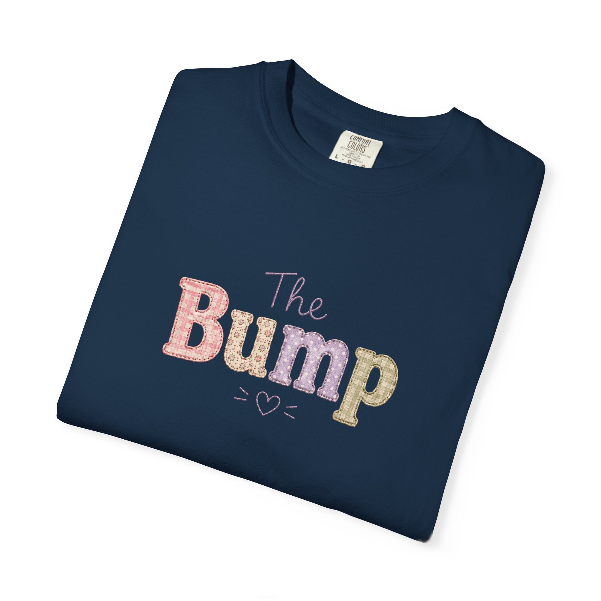Maternity T-Shirt — 'The Bump' Pastel Vintage Graphic Tee