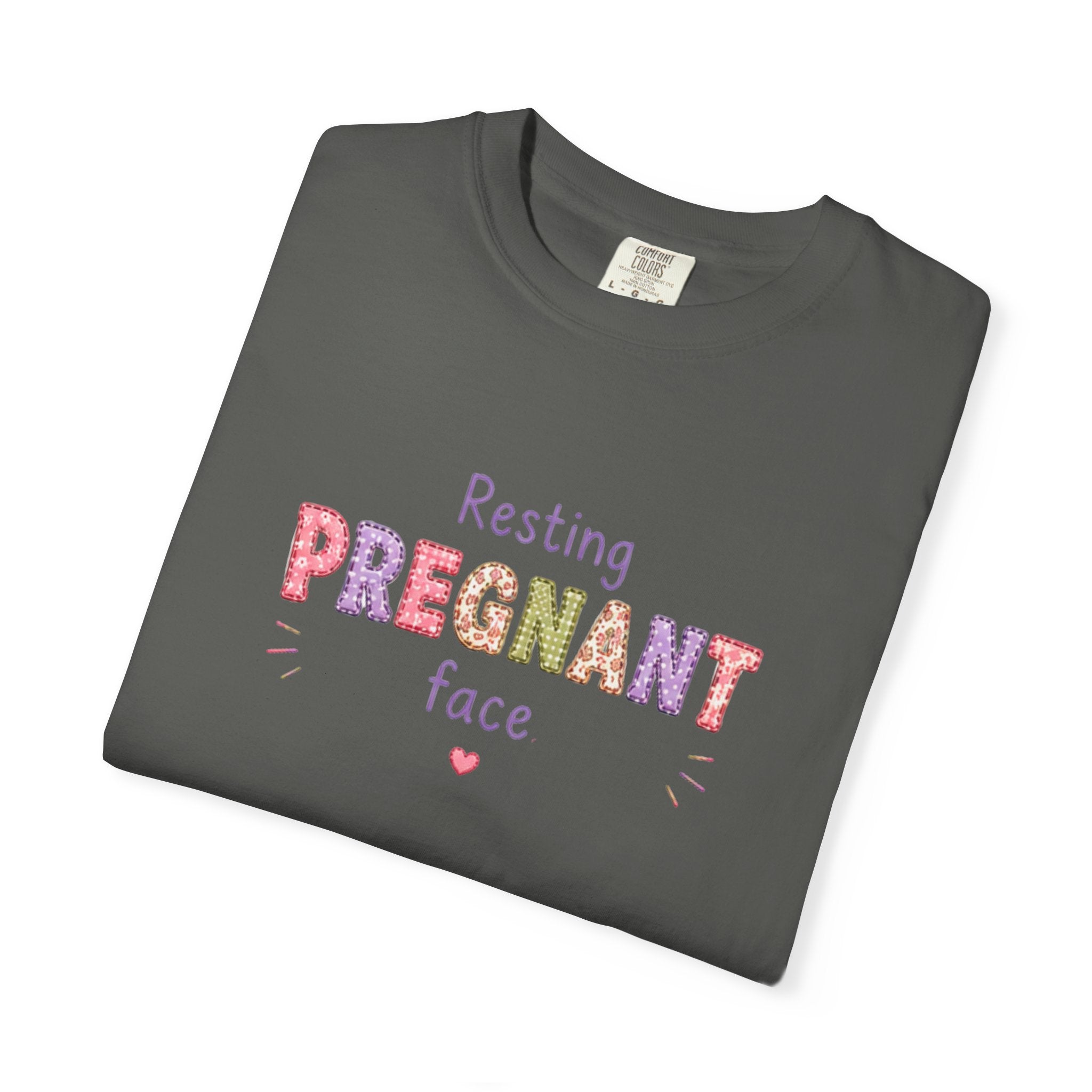 Pregnant Face T-Shirt — "Resting Pregnant Face" Cute Maternity Tee