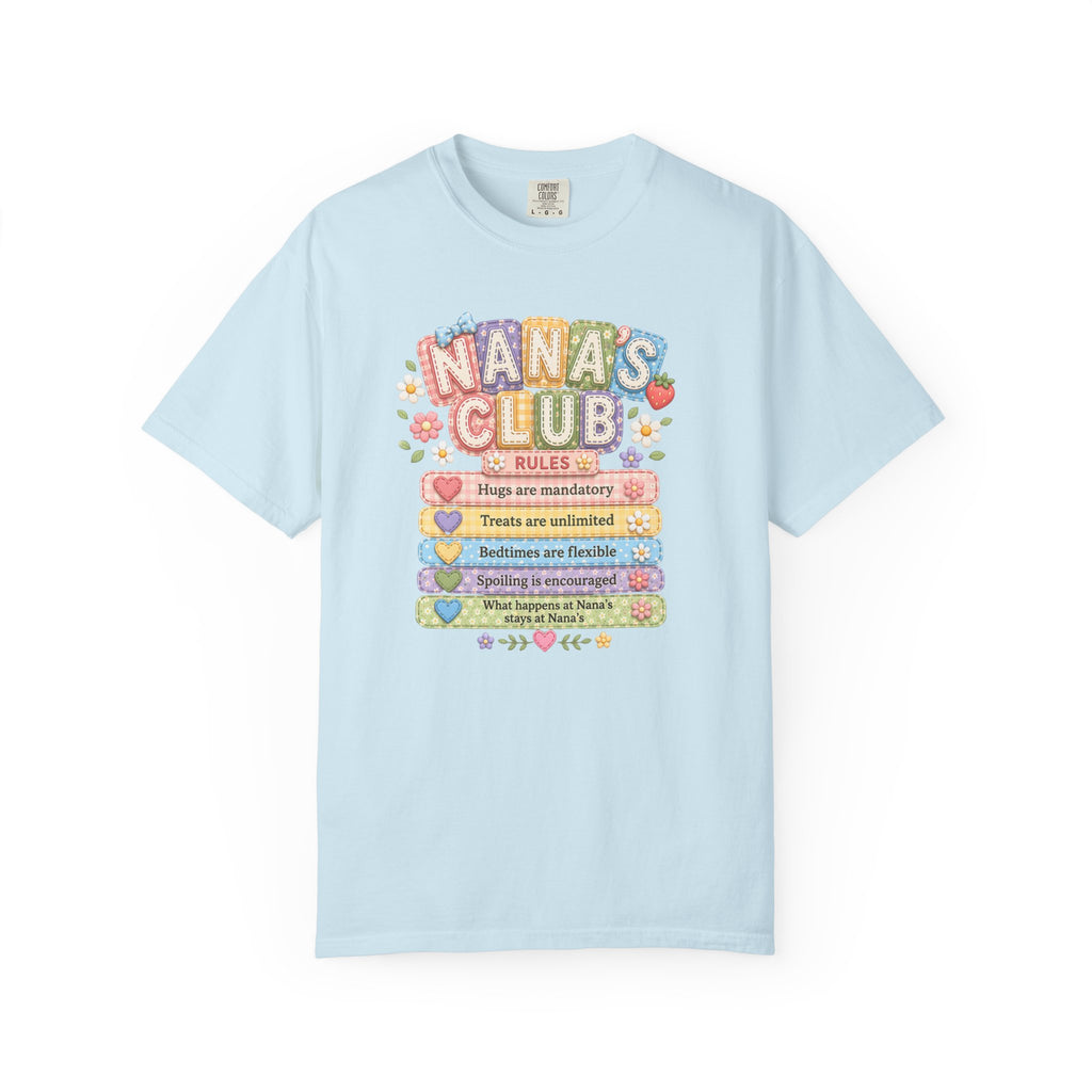 Nana's Club T-Shirt — Cute Floral Grandma Rules Tee