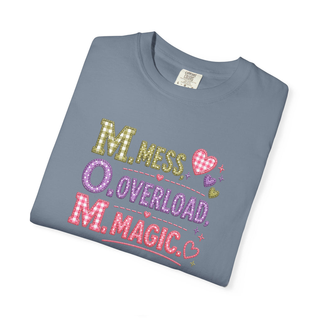 M.O.M. Graphic Tee — "Mess Overload Magic" Cute Mom Shirt