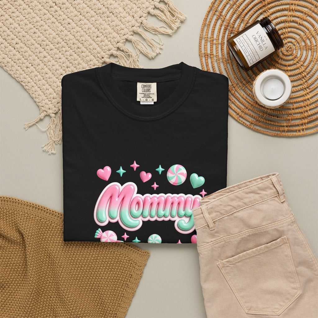 Mommy Pastel Candy Script T-Shirt