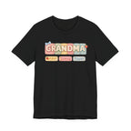 Grandma Floral Retro Tee — "Grandma" Names Design (Aileen • Wendy • Peyton)