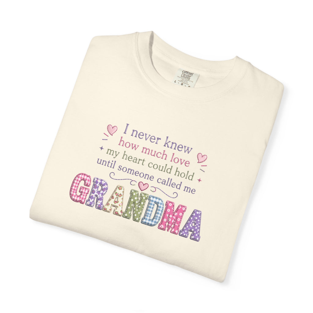 Grandma Floral Lettering T‑Shirt – "I Never Knew How Much Love" Mother's Day Gift