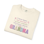 Grandma Floral Lettering T‑Shirt – "I Never Knew How Much Love" Mother's Day Gift