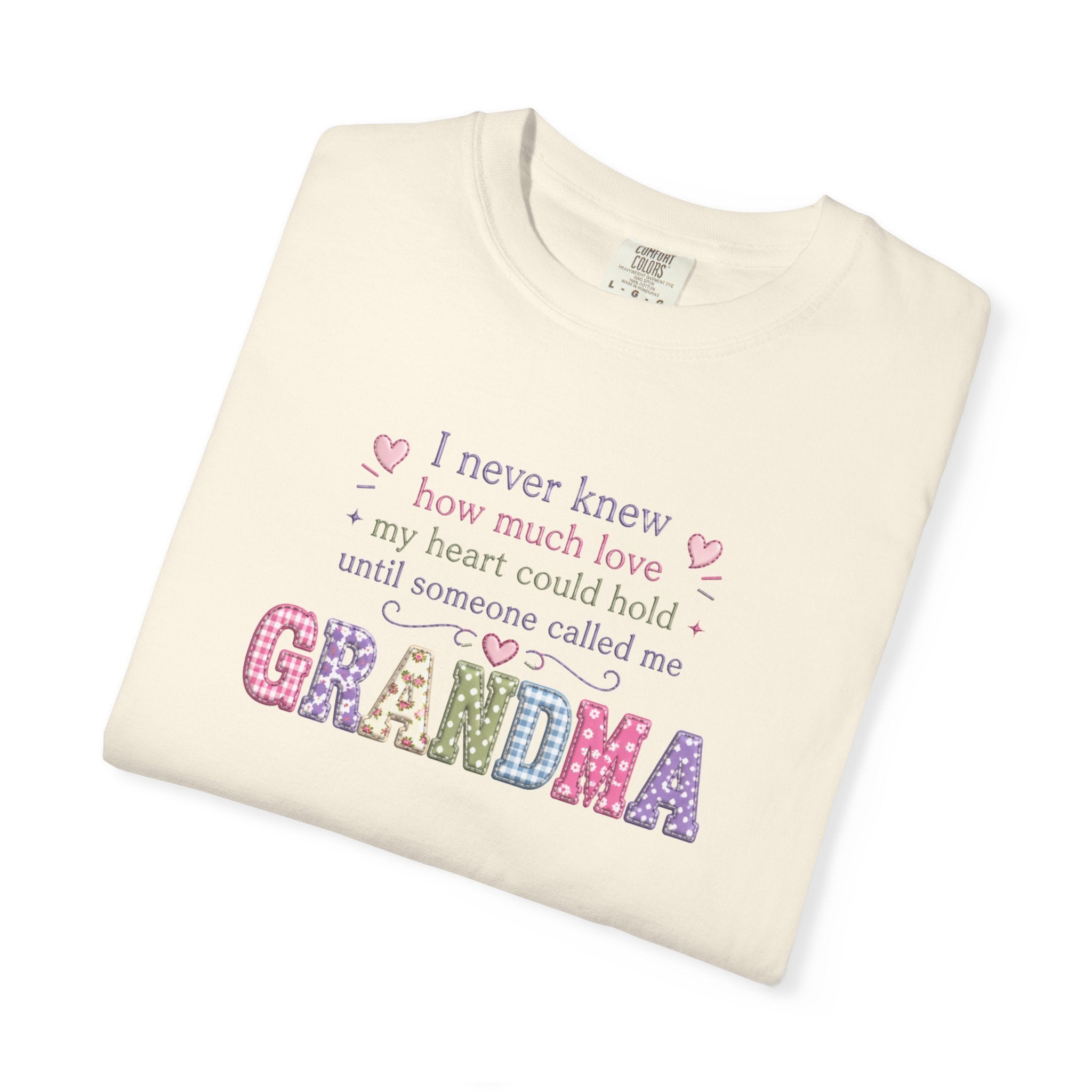 Grandma Floral Lettering T‑Shirt – "I Never Knew How Much Love" Mother's Day Gift