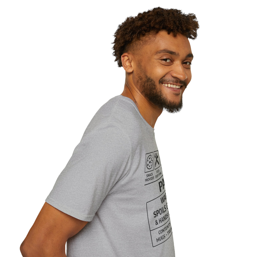 Papa Warning T-Shirt — Funny Grandpa Gift, 'Spoils Grandkids & Hands Out Biscuits' Tee