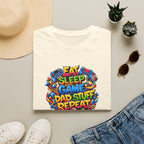 “Eat Sleep Game Dad Stuff Repeat” T-Shirt