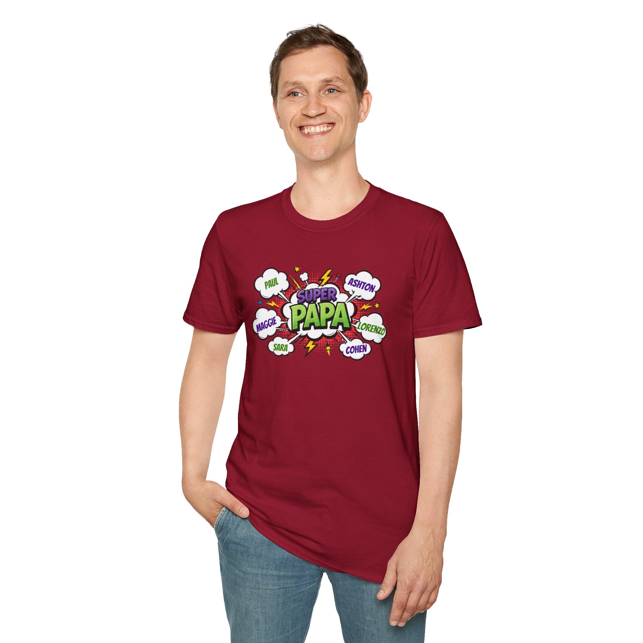 Super Papa Comic T-Shirt — Funny Father’s Day Gift