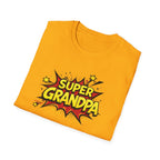 Super Grandpa T-Shirt – Comic Book Retro Graphic Tee for Grandfathers